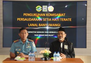 Danlanal Banyuwangi Hadiri Pengukuhan Komisariat PSHT Lanal Banyuwangi