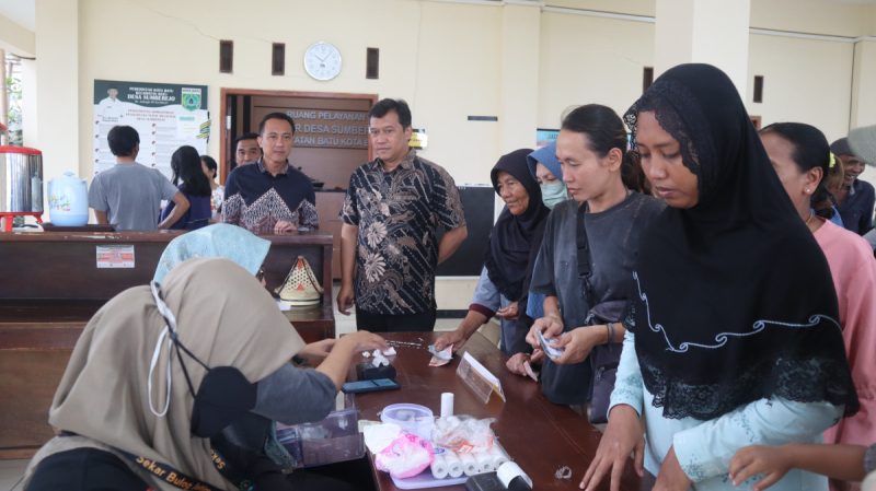 Hari Ke Empat Operasi Pasar di Balai Desa Sumberjo Kota Batu