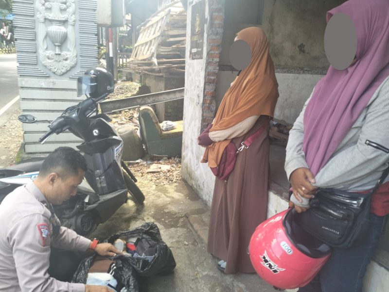 Respon Cepat, Anggota Satlantas  Batu Tangkap Terduga Pencuri Pakaian