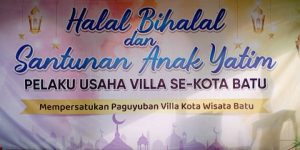 Pelaku Usaha Villa Se-Kota Batu Gelar Halal Bihalal Serta  Santunan Anak Yatim