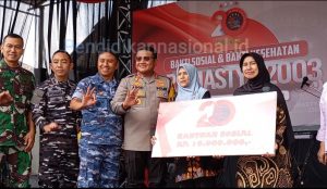 Bramastya 2003 TNI- POLRI Gelar Baksos dan Baskes di Desa Pesanggrahan Kota Batu