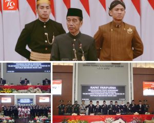 Para Pejabat Pemerintah Kota Batu Dengarkan Pidato Kenegaraan