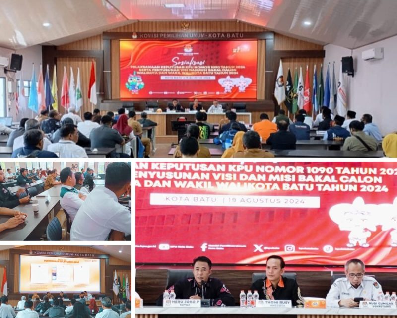 KPU Gelar Sosialisasi Nomor 1090 Tahun 2024 Calon Wali Kota dan Calon Wakil Wali Kota