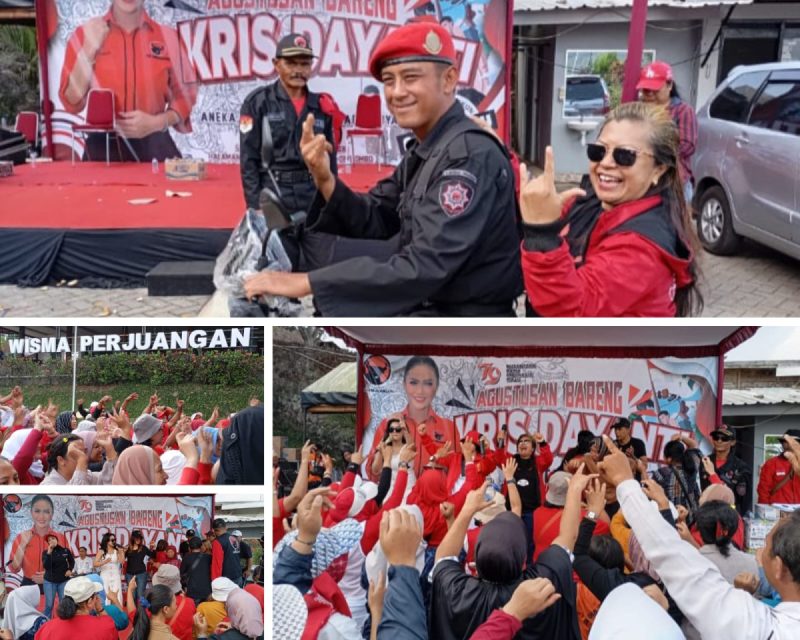 DPC PDI Perjuangan Gelar Agustusan Bareng Krisdayanti