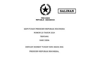Keputusan Presiden Republik Indonesia Tentang Hari Desa