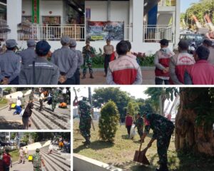 Danramil 02 Batu Gelar Karya Bakti Dalam Rangka HUT TNI ke-79