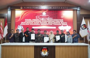 KPU Kota Batu Yatakan Persyaratan Administrasi Bapaslon
