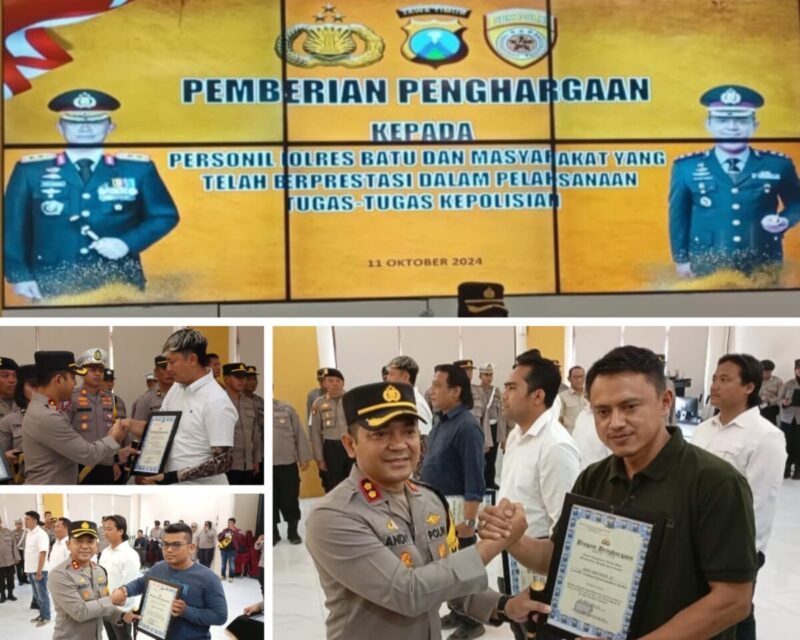 Kapolres Berikan Apresiasi Kepada Kepala Kelurahan Temas dan Masyarakat