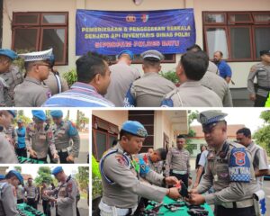 Sipropam Polres Batu Cek Ratusan Senpi Anggota
