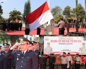 Polres Batu Maju Bersama Indonesia Raya Dalam Sumpah pemuda