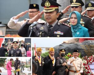 Teladani Pahlawanmu Kapolres Batu Tabur Bunga di TMP