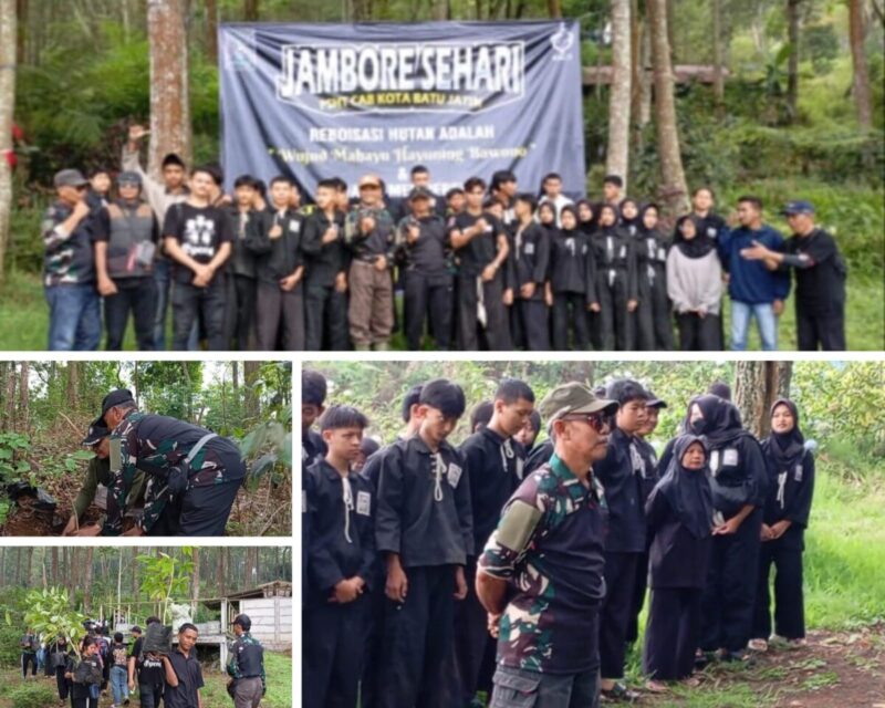 PSHT Cabang Batu Jambore Reboisasi Kembalikan Fungsi Hutan