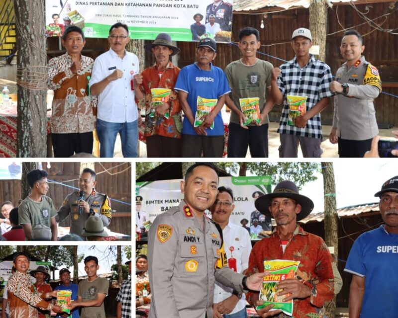 Kapolres Batu dan Dinas Pertanian Dorong Produktivitas Jagung