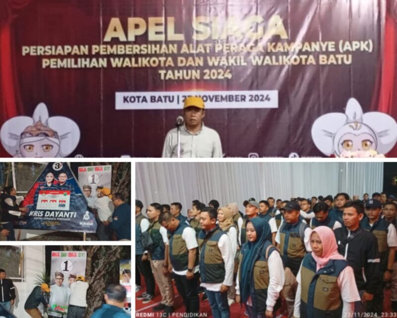 KPU Kota Batu Apel Siaga Pembersihan APK