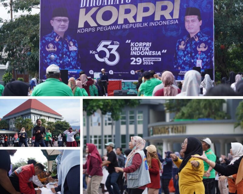 Rayakan HUT Korpri, ASN Lakukan Senam Bersama