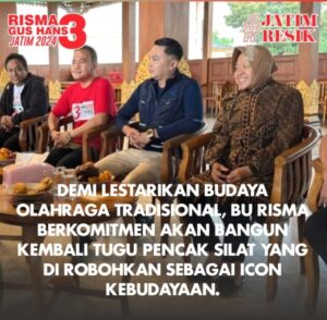 Risma Berkomitmen Akan Kembali Bangun Tugu Pencak Silat