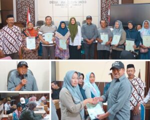 Penyerahan Sertifikat PTSL Tahap II Desa Sumbergondo