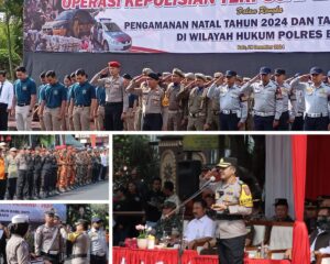 Gelar Apel Pasukan Operasi Lilin Semeru Dipimpin Langsung Kapolres Batu
