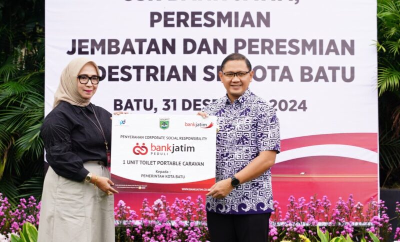 Pj. Wali Kota Batu Resmikan Jalur Pejalan Kaki di Seluruh Wilayah Kota Batu