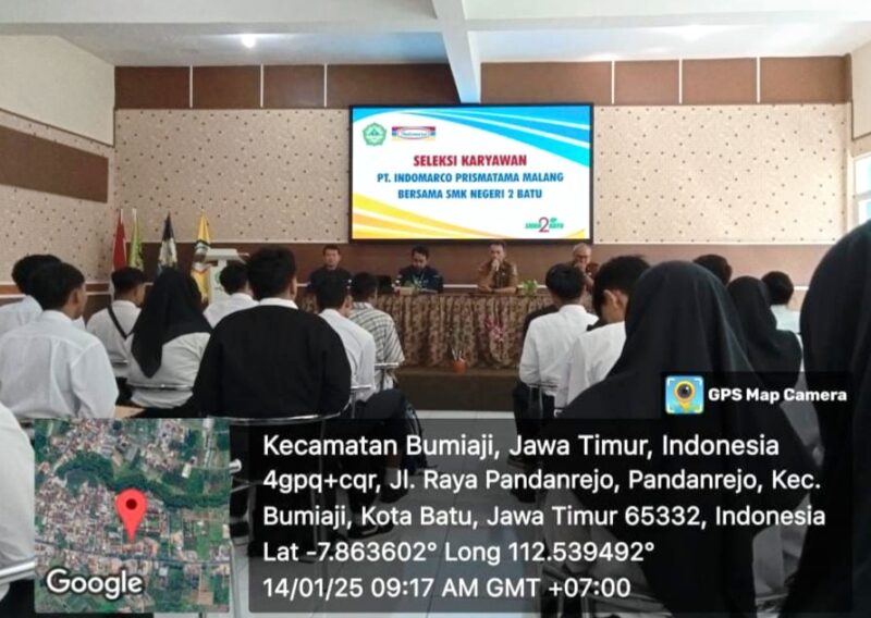 SMK Negeri 2 Batu Kolaborasi PT Indomarco Rekrutmen Karyawan