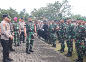 Pangdam XII/Tpr dan Kapolda Gelar Apel Pasukan, Siapkan Keamanan Kunker Wapres