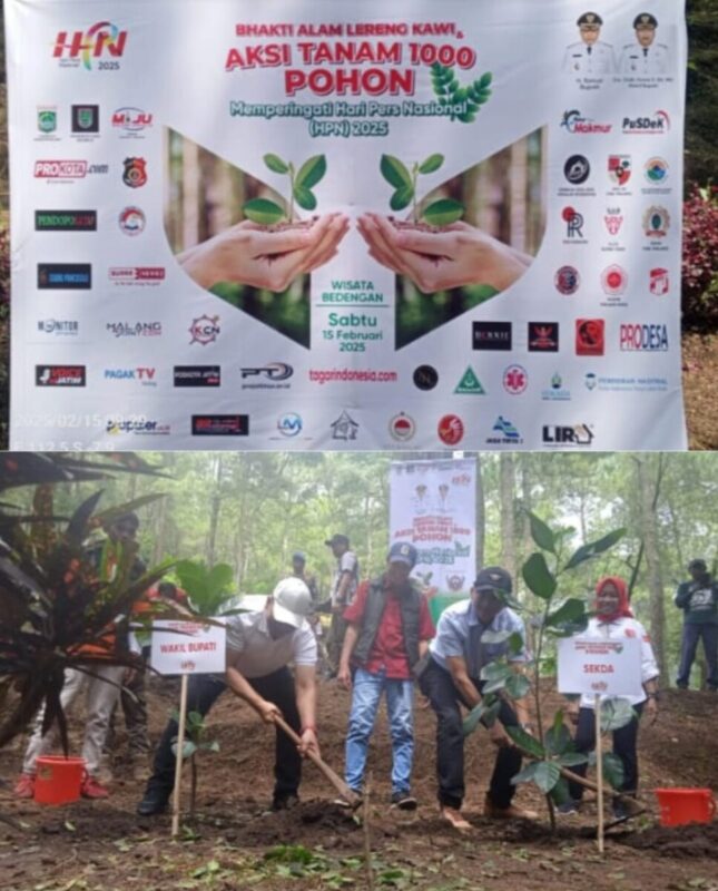 Malang Jurnalis Peringati HPN, Penanaman 1.000 Pohon Area Wisata Bedengan
