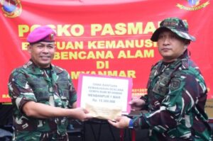 Pasmar 1 wujudkan Solidaritas Kemanusiaan Untuk Myanmar