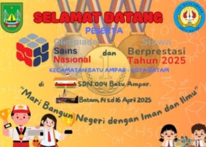 SDN 004 Batu Ampar Sabet Medali Dalam Olimpiade Sains Nasional