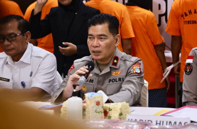 Wakapolda Kepri Pimpin Pemusnahan Puluhan Kilogram Sabu dan Ribuan Ekstasi