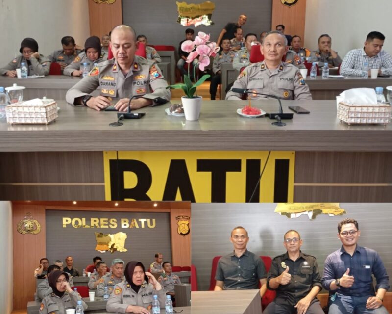 Polres Batu Bersinergi Bersama Perguruan Silat Wujudkan Rasa Aman