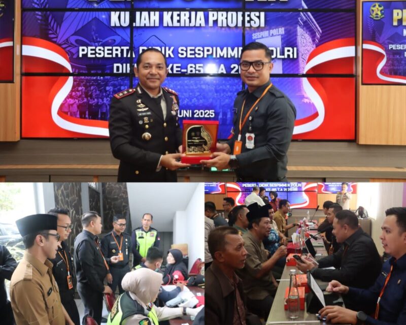 Sespimmen Lemdiklat Polri Gelar Kuliah Kerja Profesi di Polres Batu