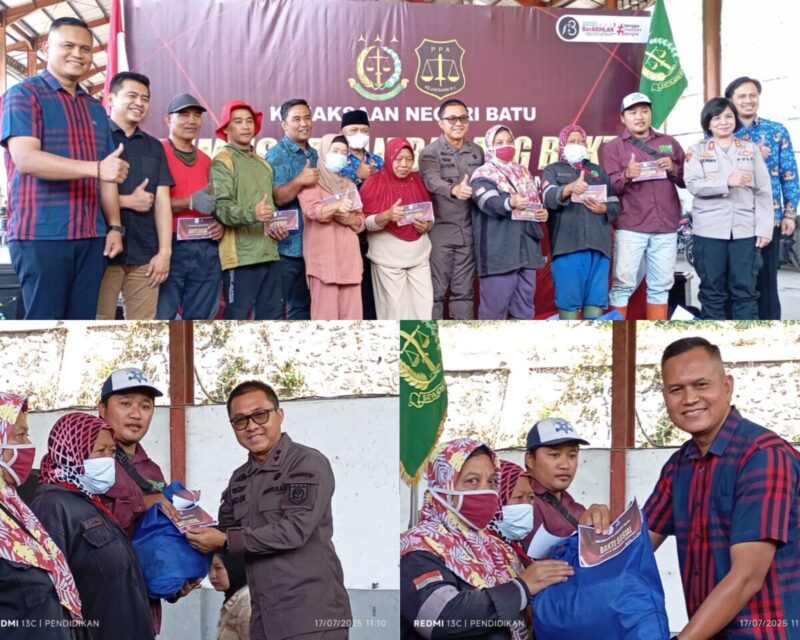 Kejaksaan Negeri Batu Pemusnahan Barang Bukti, Gelar Bakti Sosial