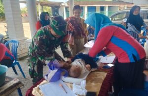 Peran Aktif TNI dalam Kesehatan Masyarakat Cegah Stunting