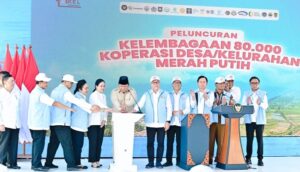 Presiden Prabowo Resmikan 80.081 Koperasi Desa/Kelurahan Merah Putih