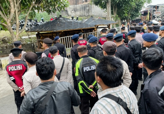 Polres Batu Gelar Apel dan Simulasi Pengamanan