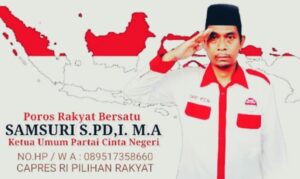 Samsuri, S.Pd.I, M.A Dideklarasikan sebagai Capres 2029