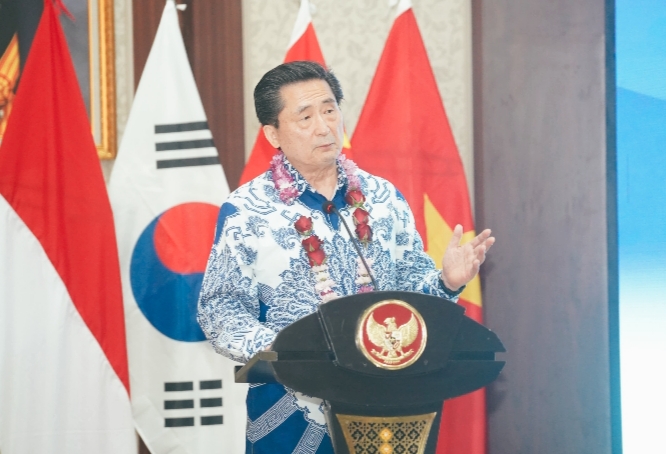 Presiden ACLA saat memberikan sambutanya