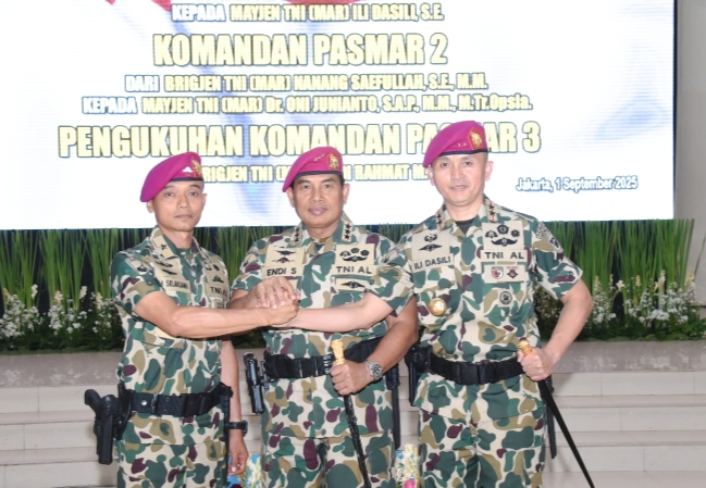 Potret Mayjen TNI Marinir Ili Dasili, Komandan Pasukan Marinir 1 (Danpasmar 1) yang baru.