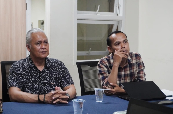 Ferly Syahrudin saat memaparkan PPID 