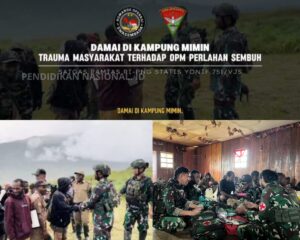 Pulang dengan Aman Pengungsi Mimin Diantar Satgas Yonif 751/VJS