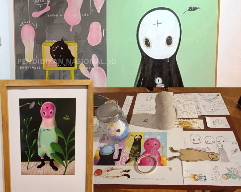 The World of Pictolo Watonisays Eksplorasi Visual dan Sastra di Galeri Raos Batu
