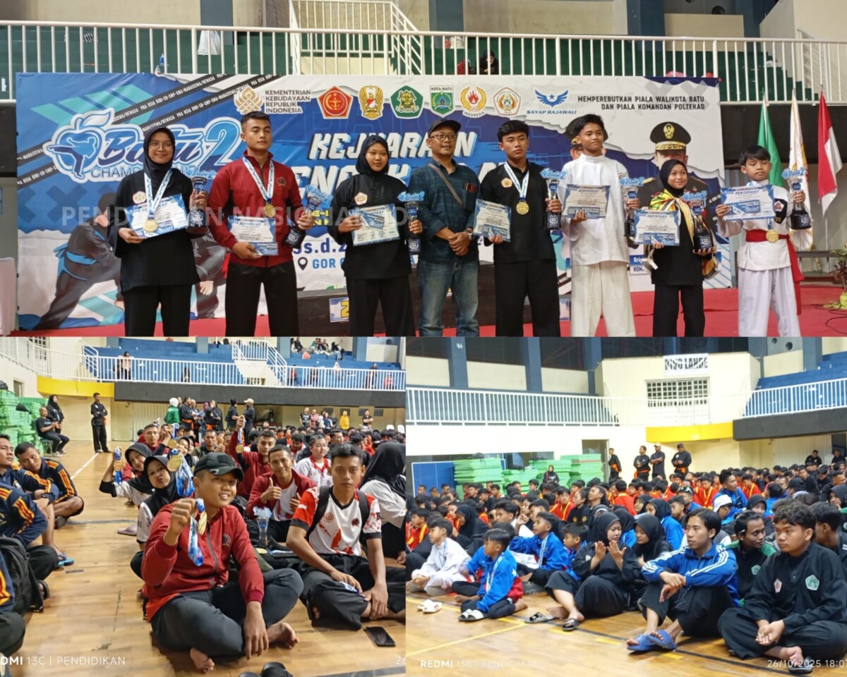 Sesi foto bersama dengan para juara juara