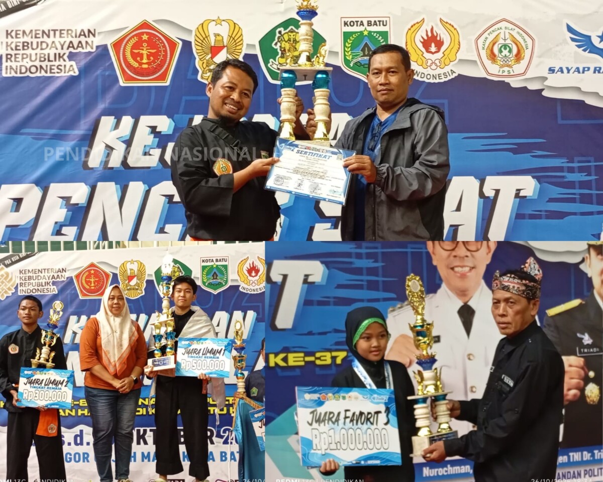 Penyerahan Piala perwakilan Poltekad dan Ketua IPSI