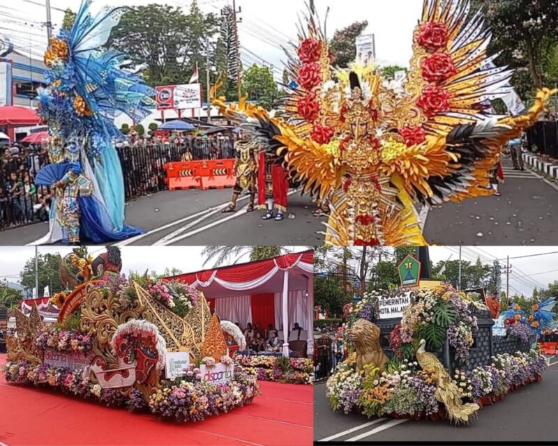 Kolaborasi Spektakuler 67 Kontingen Warnai Batu Art Flower Carnival 2025