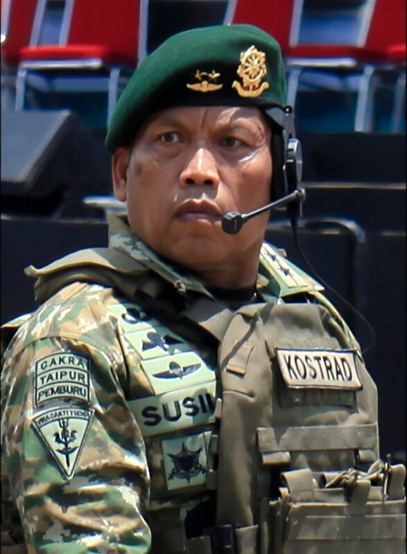 Jenderal Visioner Mayjen TNI Susilo Komandani Defile Megah HUT TNI ke-80