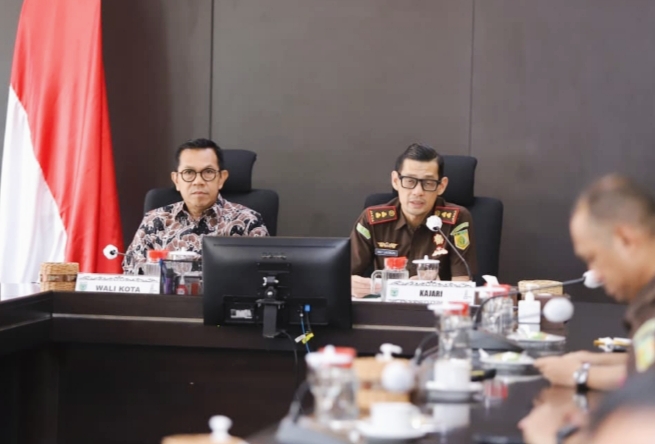 Kepala Kejaksaan Negeri Batu ketika memberikan sambutanya