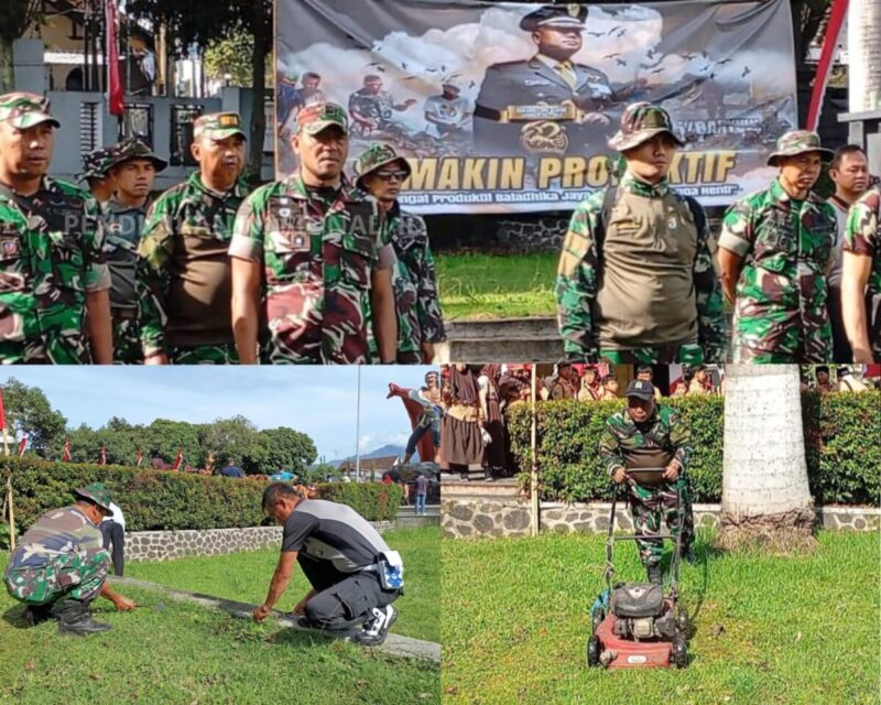Karya Bakti TNI di TMP Batu Sinergi Mulia Jelang HUT Korem dan Hari Pahlawan