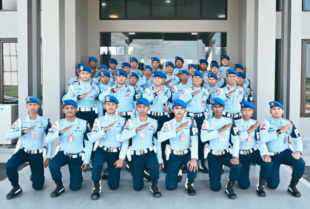 HUT ke-79 POMAU Satpomau Lanud Raden Sadjad Ikuti Upacara Daring dengan Khidmat