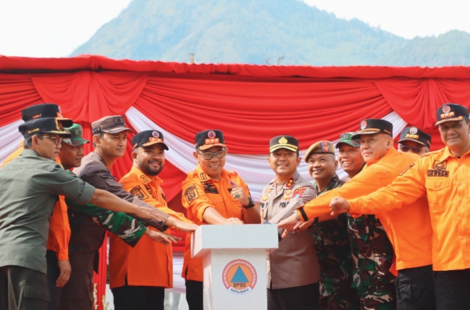 Jajaran Forkopimda, Wali Kota dan Wakil Wali Kota Batu beserta BPBD
