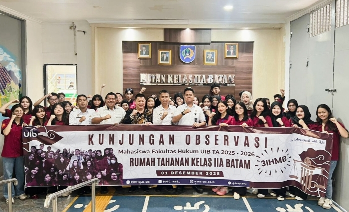 Dari Teori ke Praktik Mahasiswa Hukum UIB Kupas Sistem Pemasyarakatan di Balik Pintu Rutan Batam